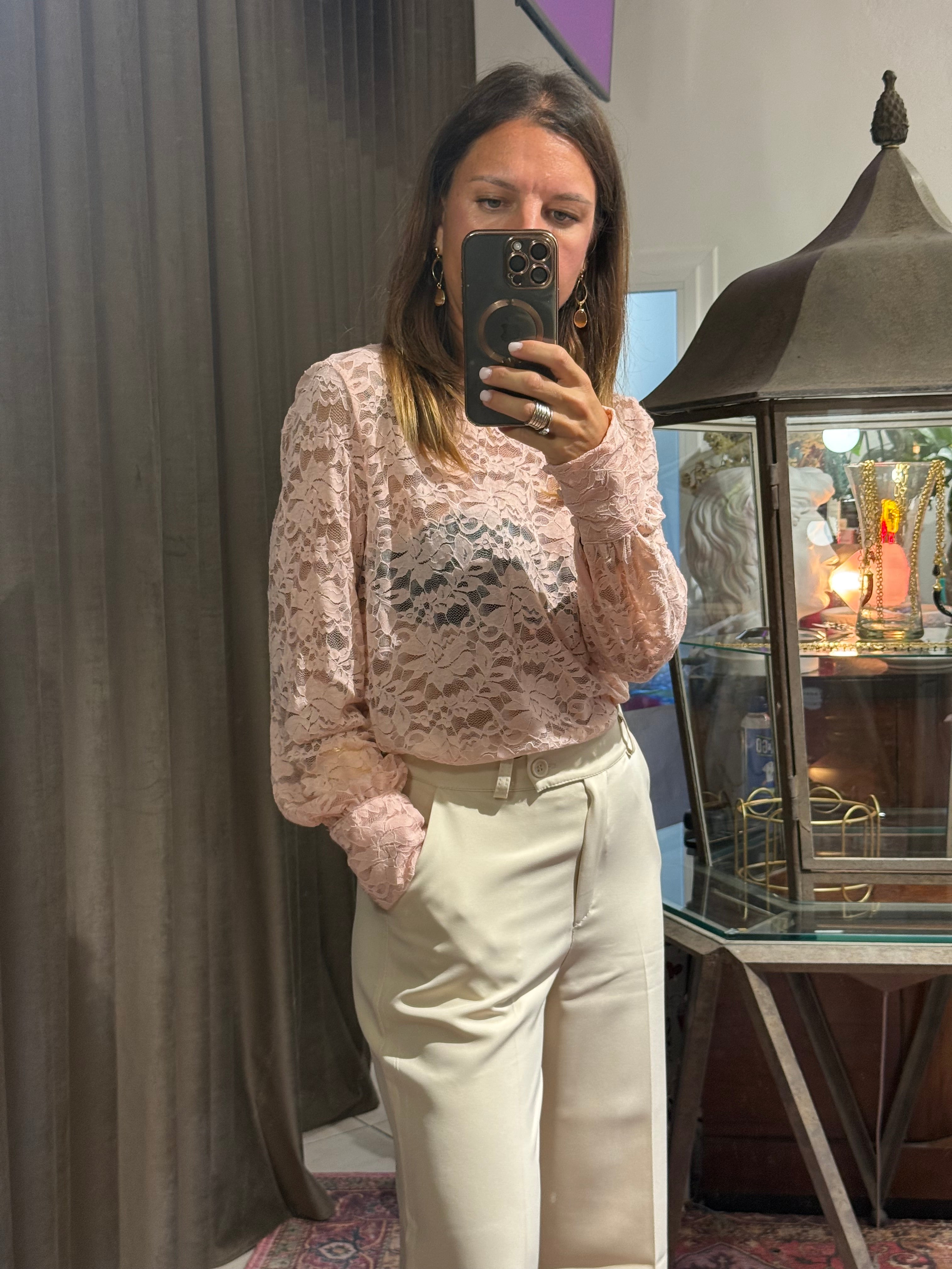 BLUSA IN PIZZO