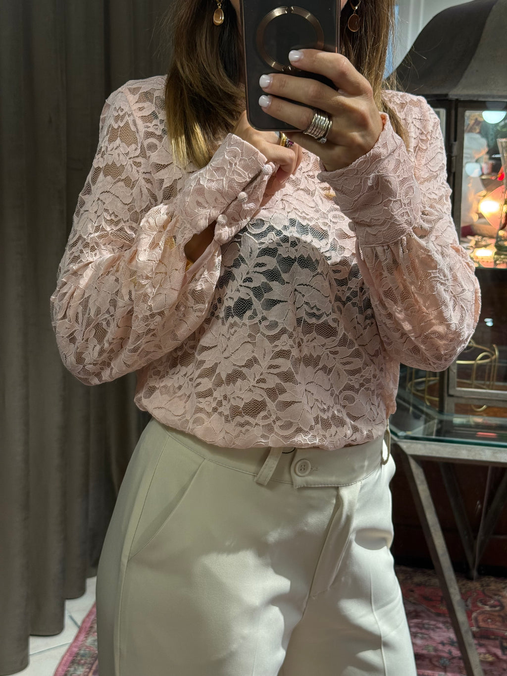 BLUSA IN PIZZO