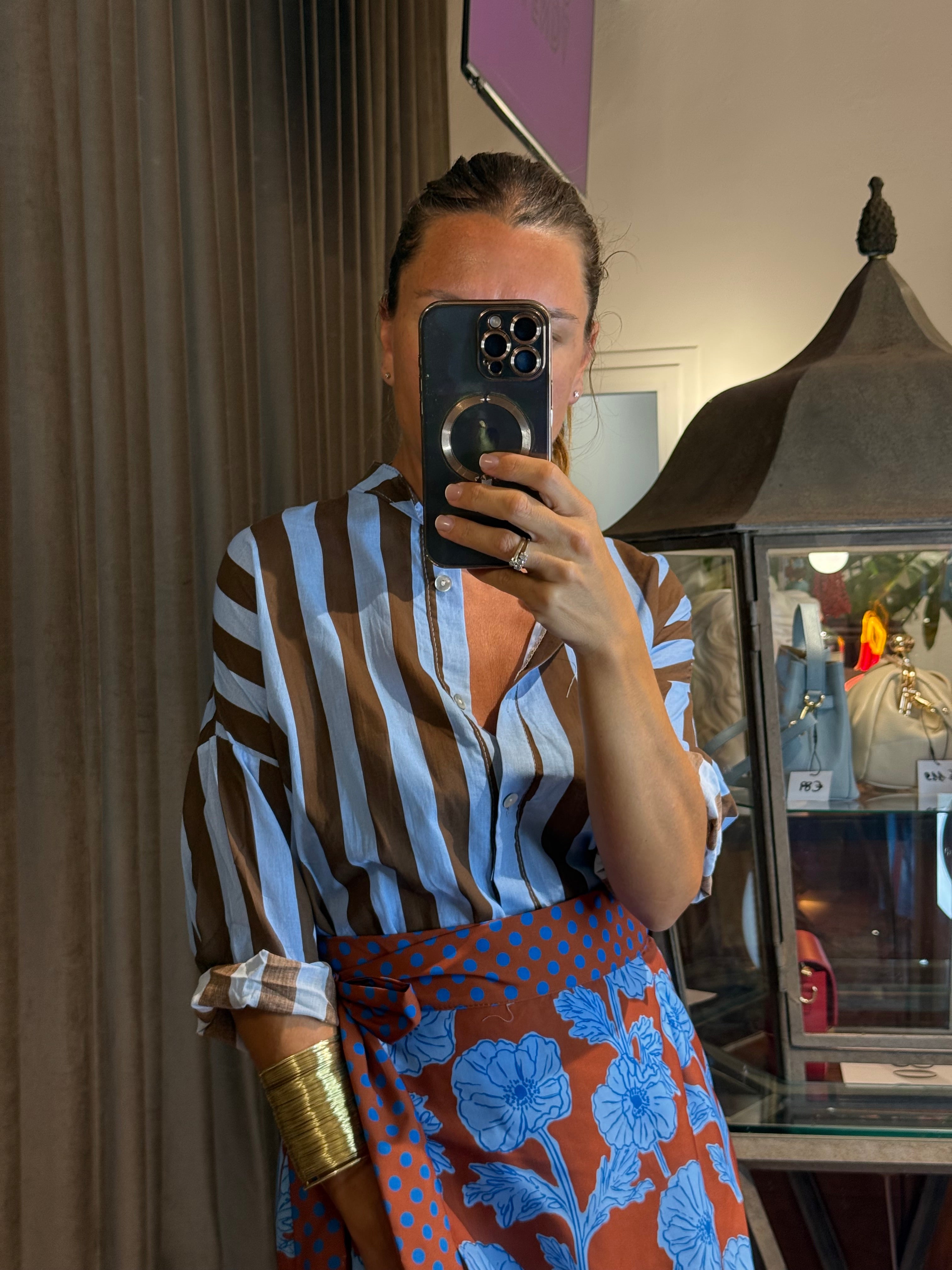 Camicia mussola a righe