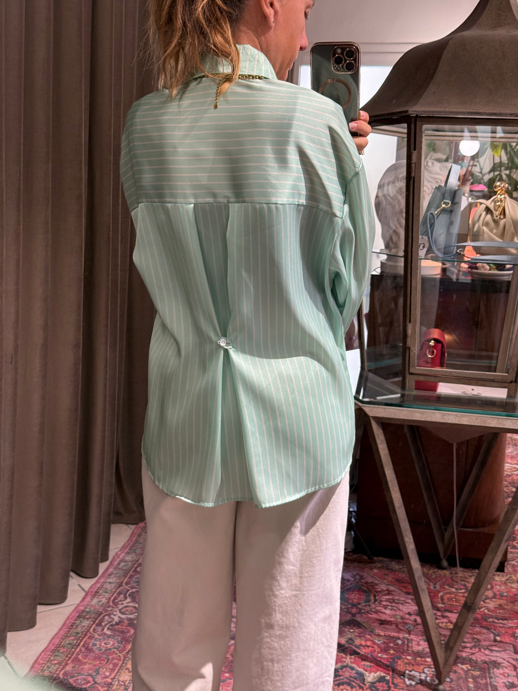 CAMICIA SATIN RIGHE