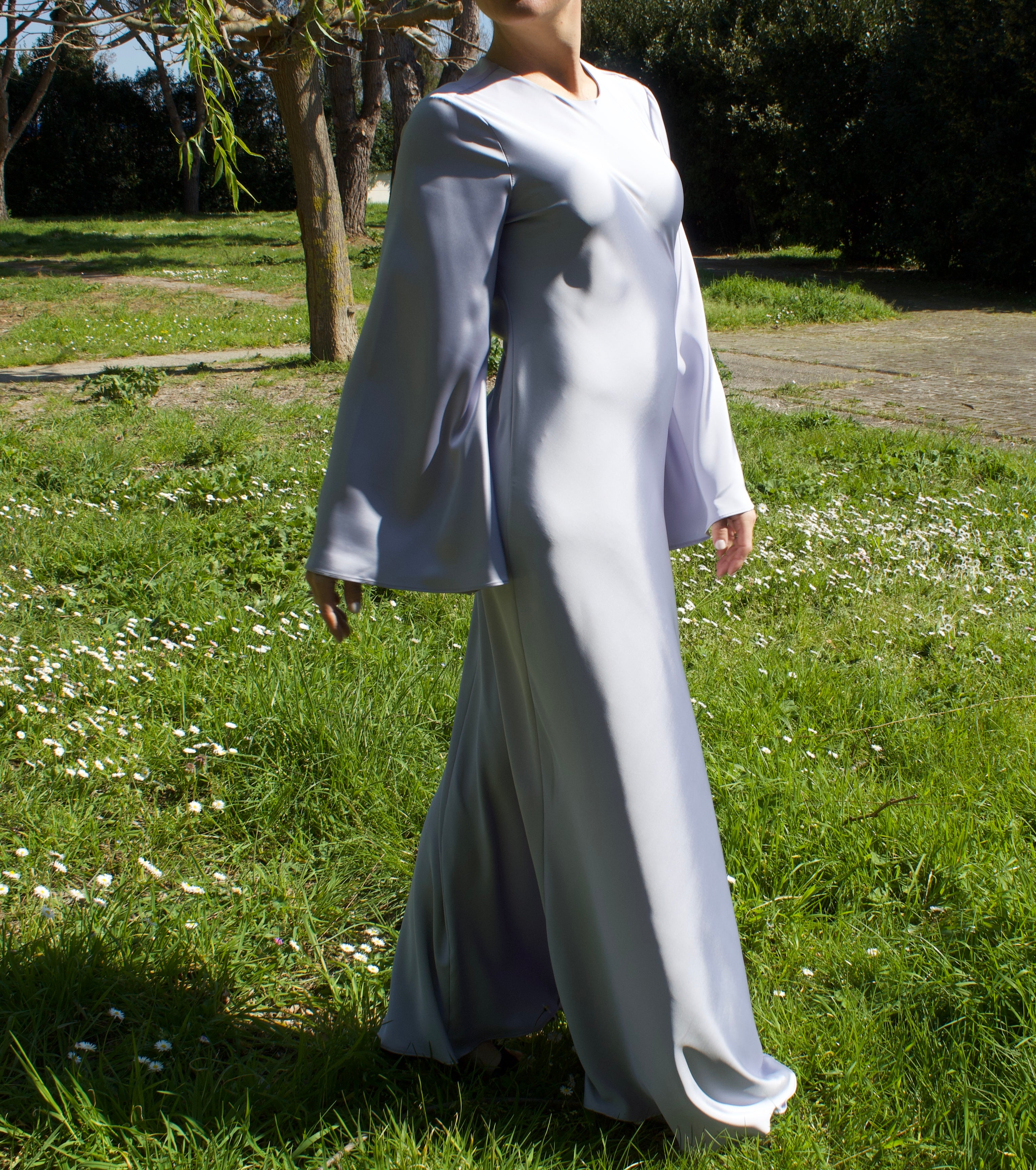 ABITO LUNGO SATIN