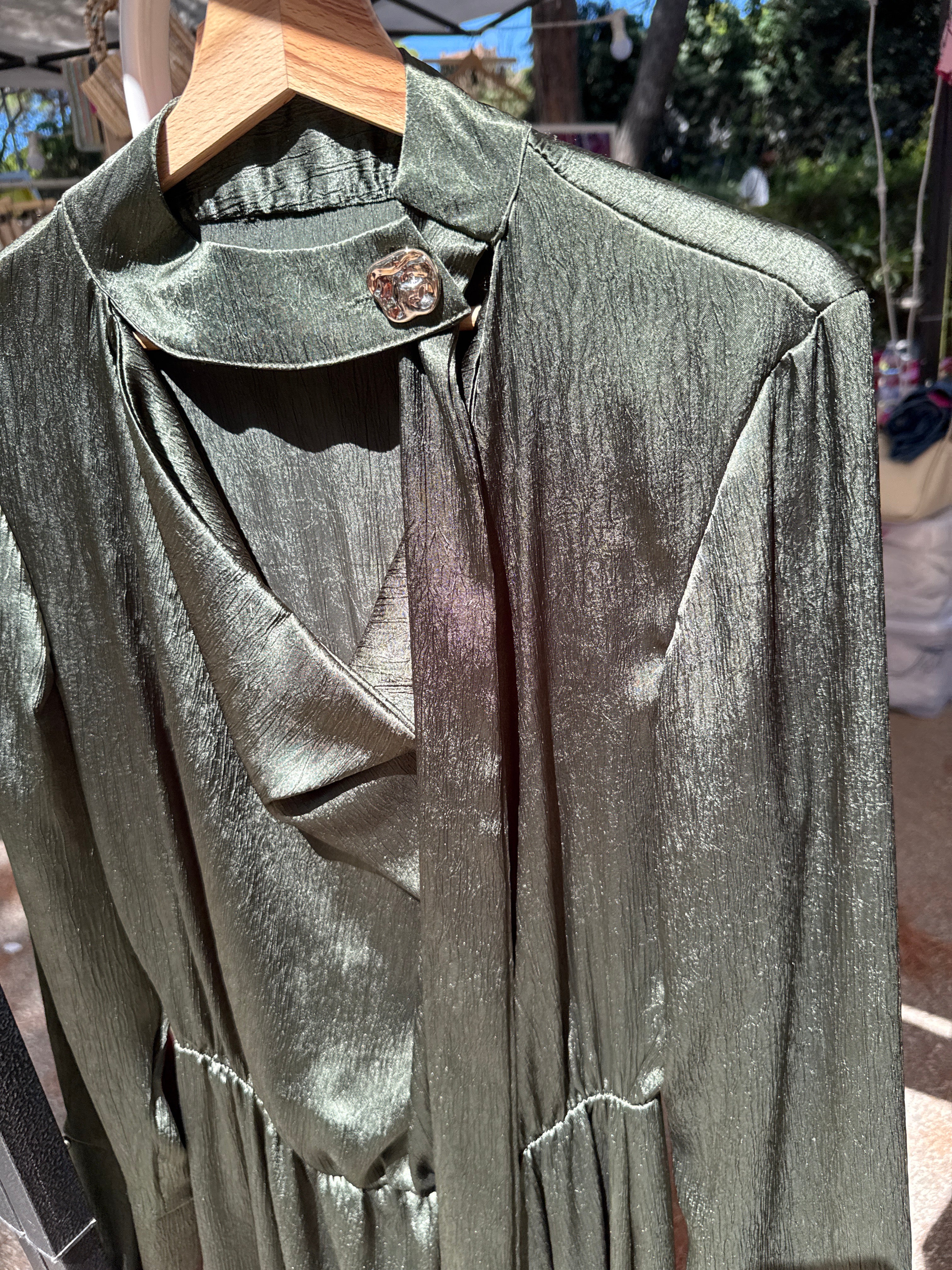 ABITO SATIN BOTTONE