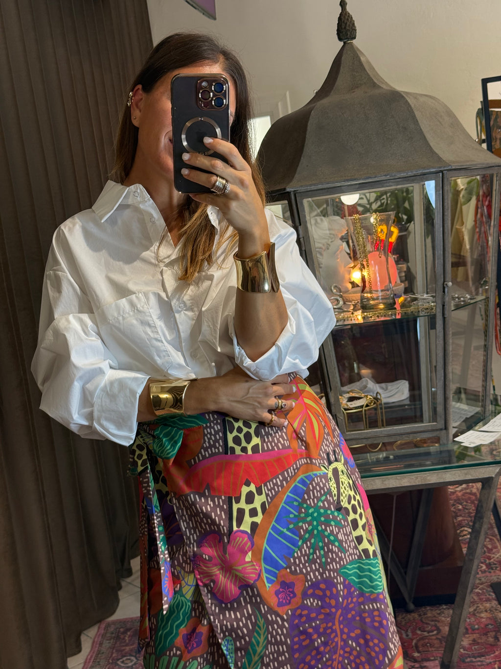 CAMICIA OVER DRAPPEGGIO