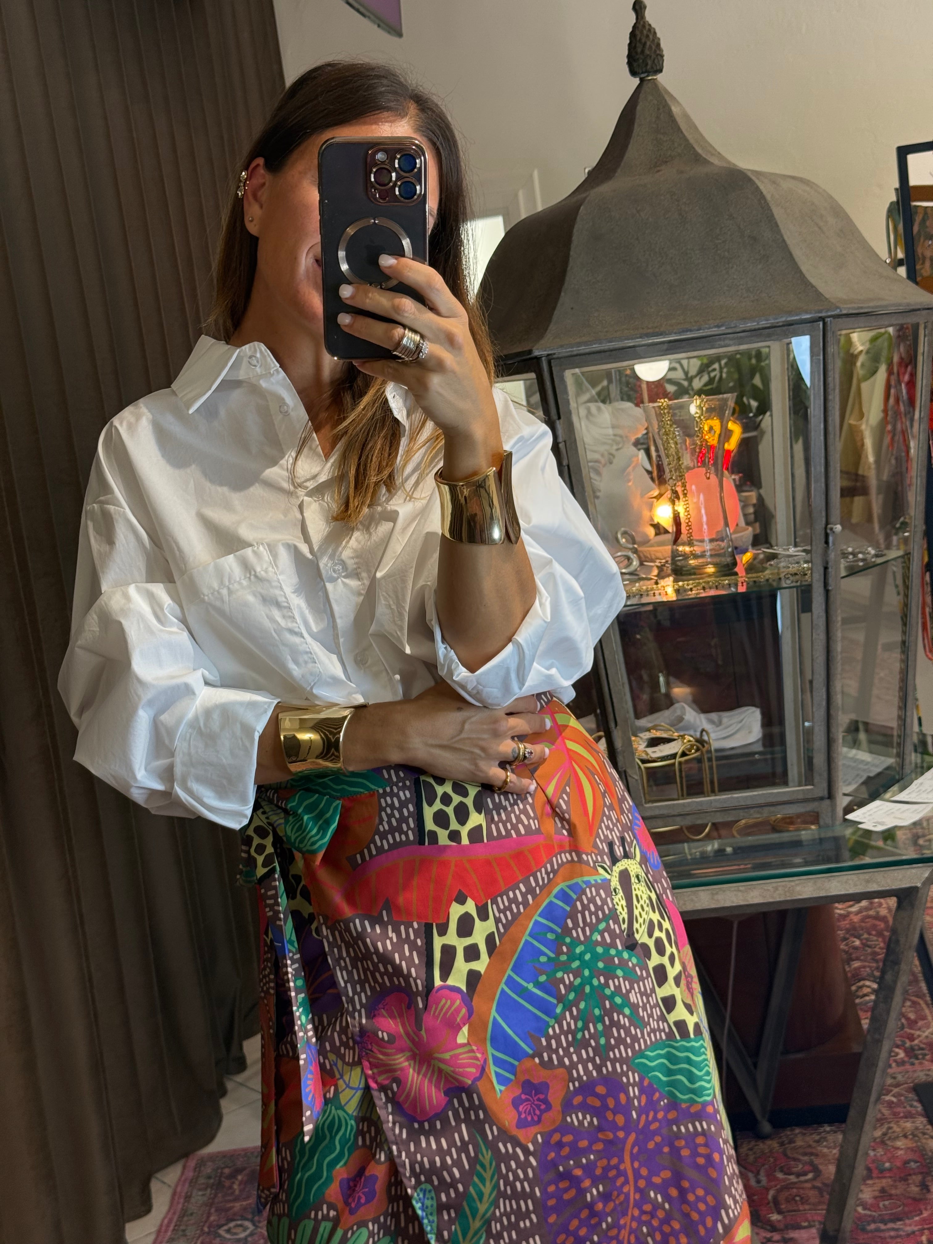 CAMICIA OVER DRAPPEGGIO