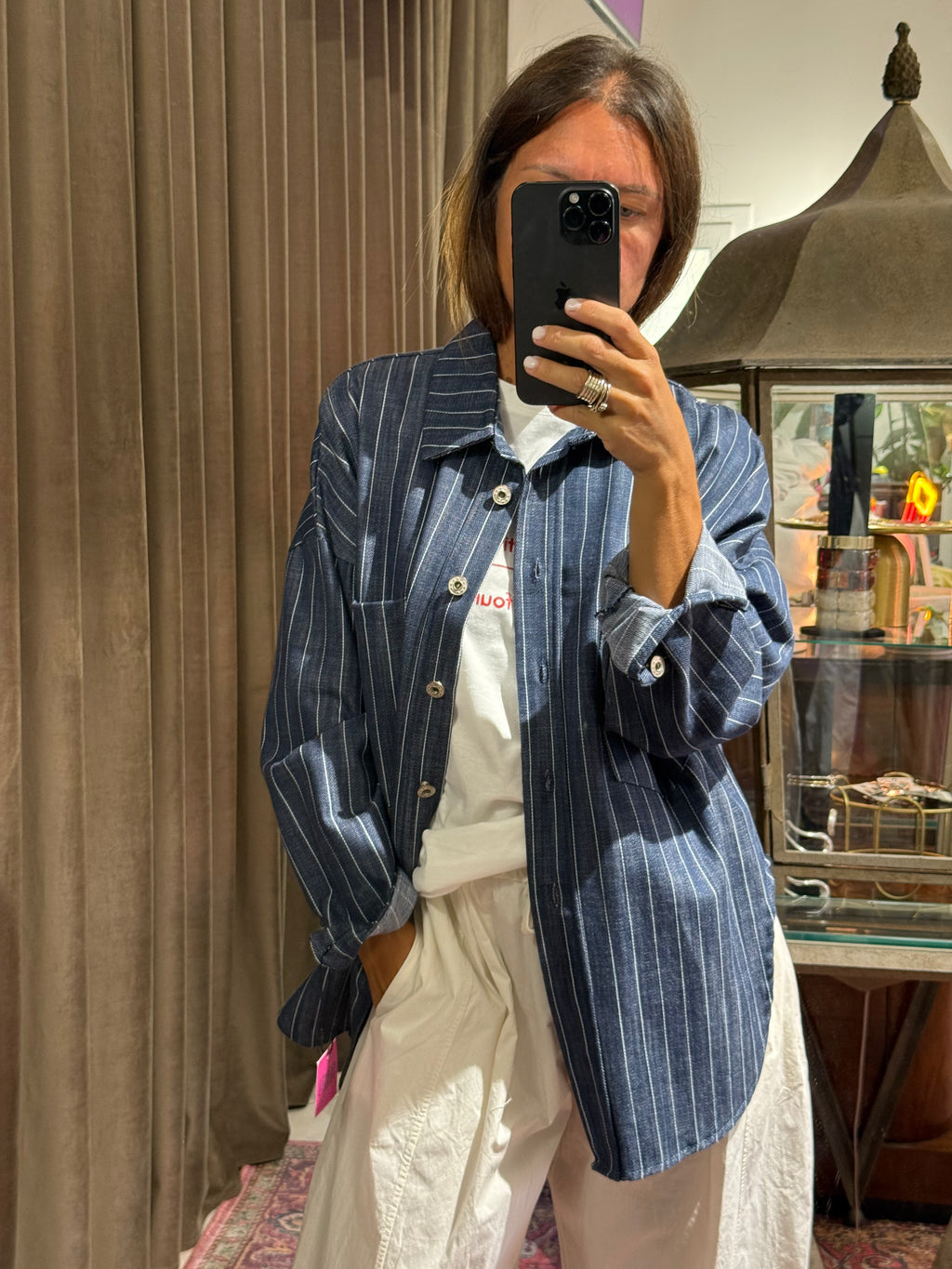 GIACCA GESSATA DENIM