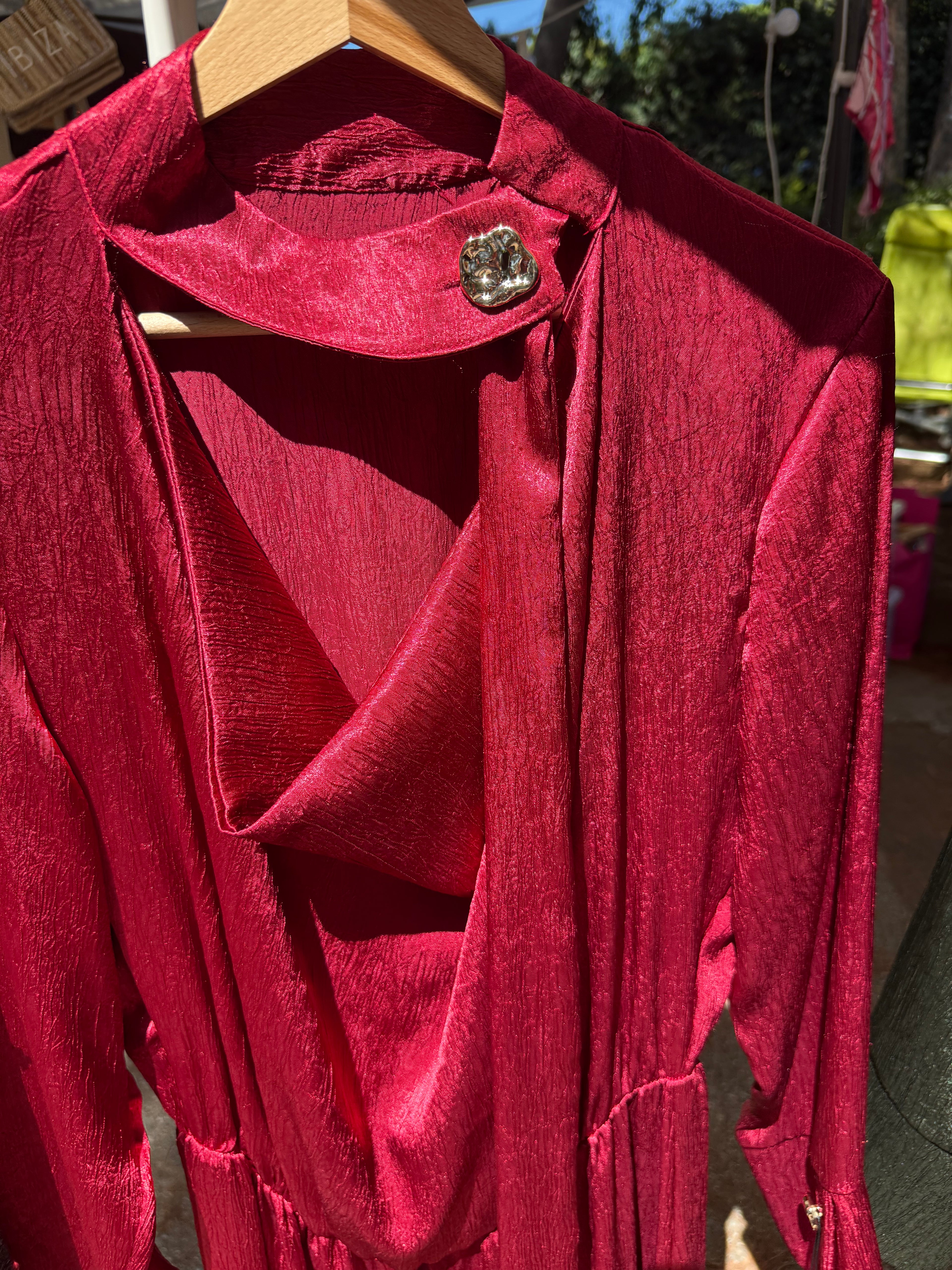 ABITO SATIN BOTTONE