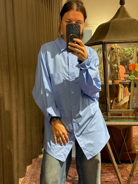 CAMICIA OVER DRAPPEGGIO